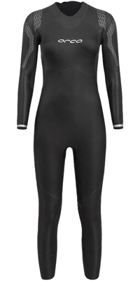 2026 Orca Womens Zeal Perform Back Zip Open Water Swim Wetsuit NN6F4601 - Black